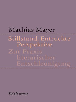 cover image of Stillstand. Entrückte Perspektive